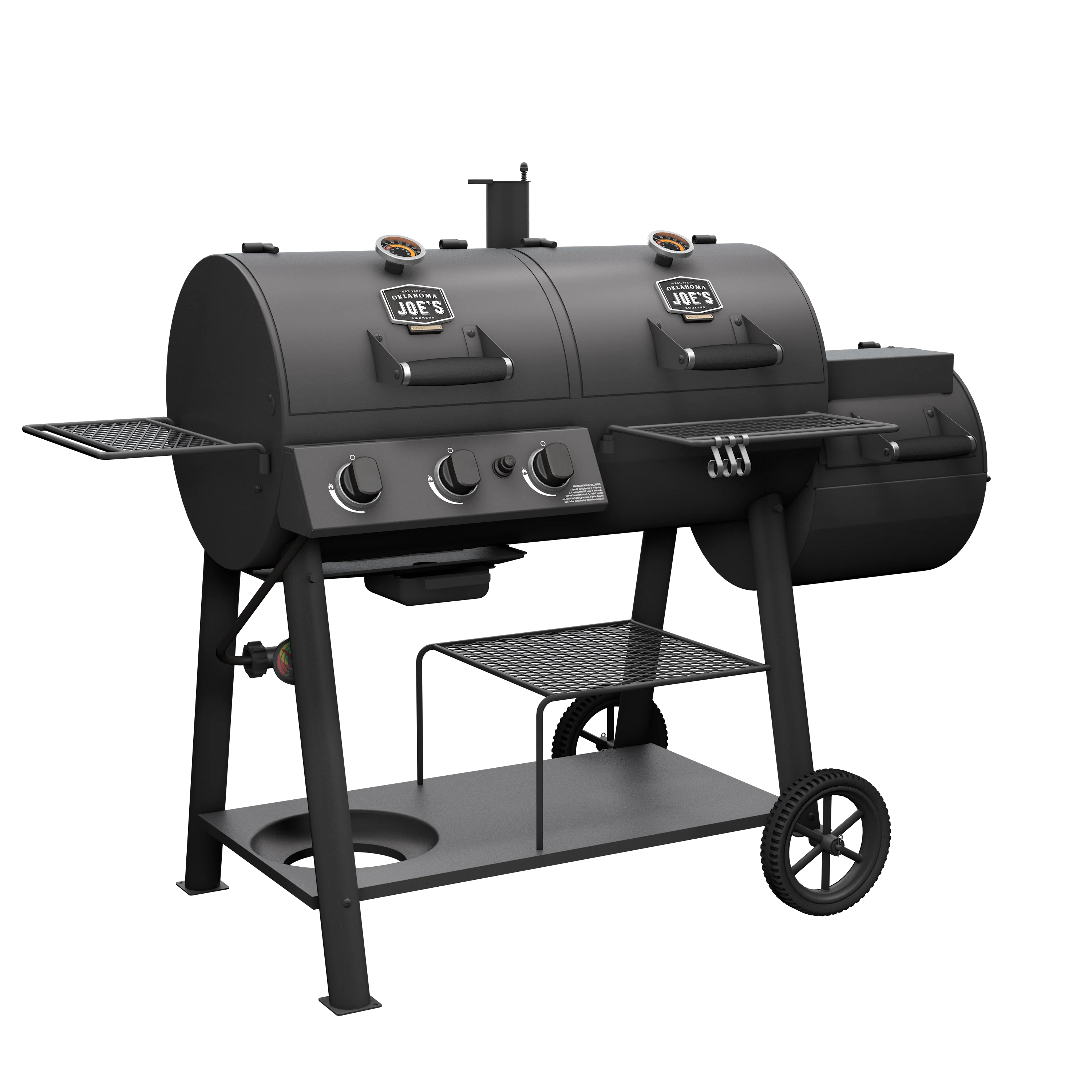 Canyon Combo DLX Gas Grill & Offset Smoker - Image 4