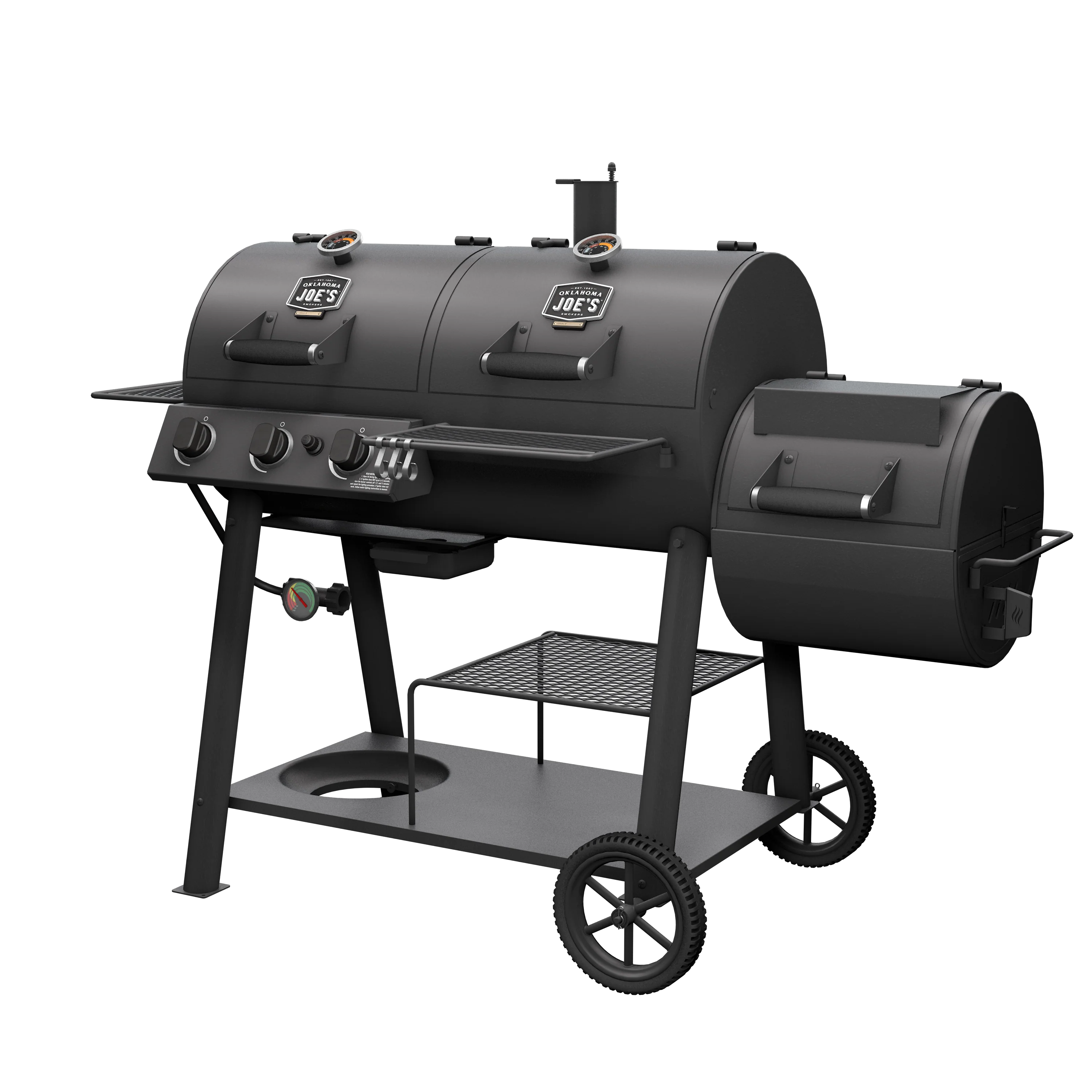 Canyon Combo DLX Gas Grill & Offset Smoker - Image 5
