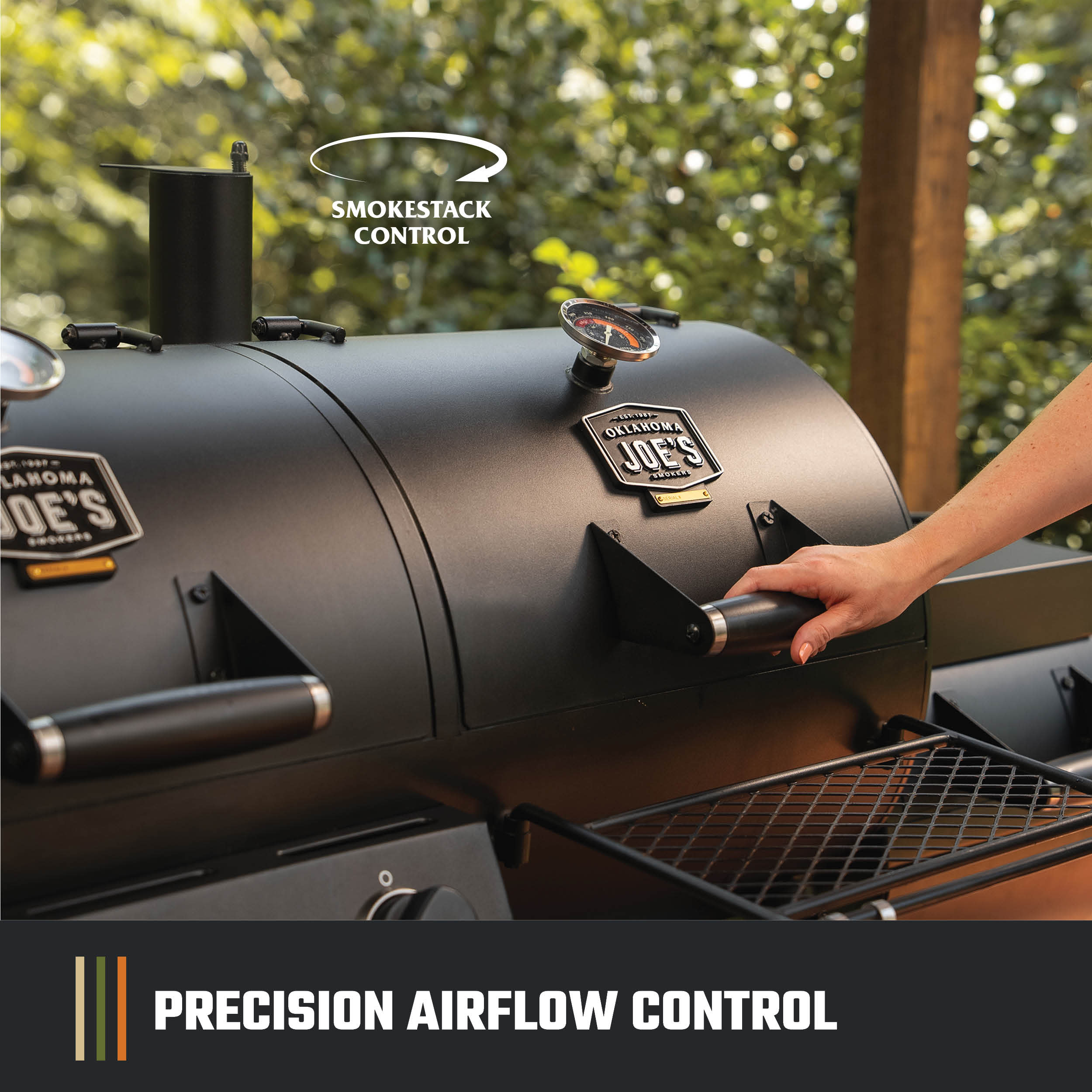 Canyon Combo Gas Grill & Offset Smoker - Image 5
