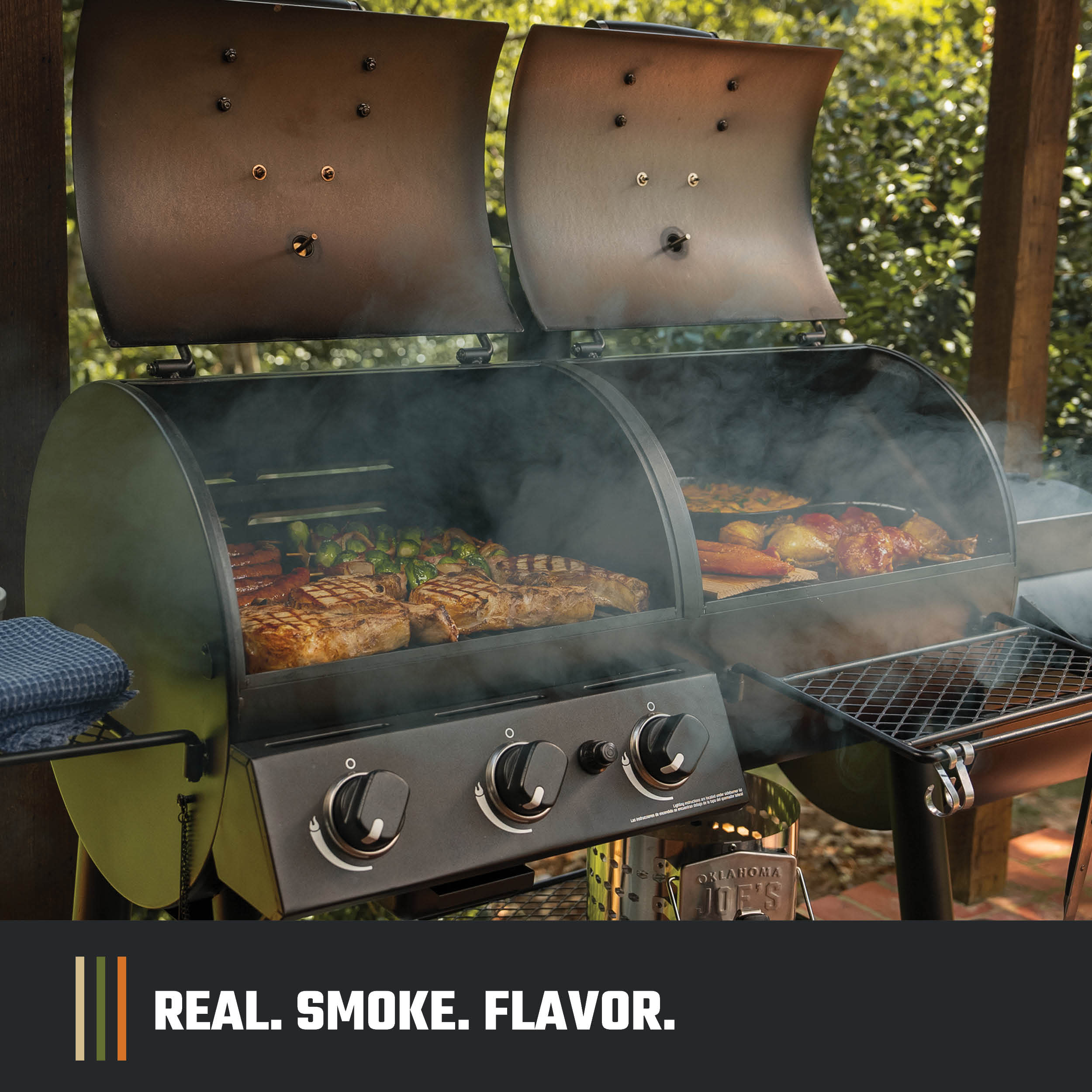 Canyon Combo Gas Grill & Offset Smoker - Image 7