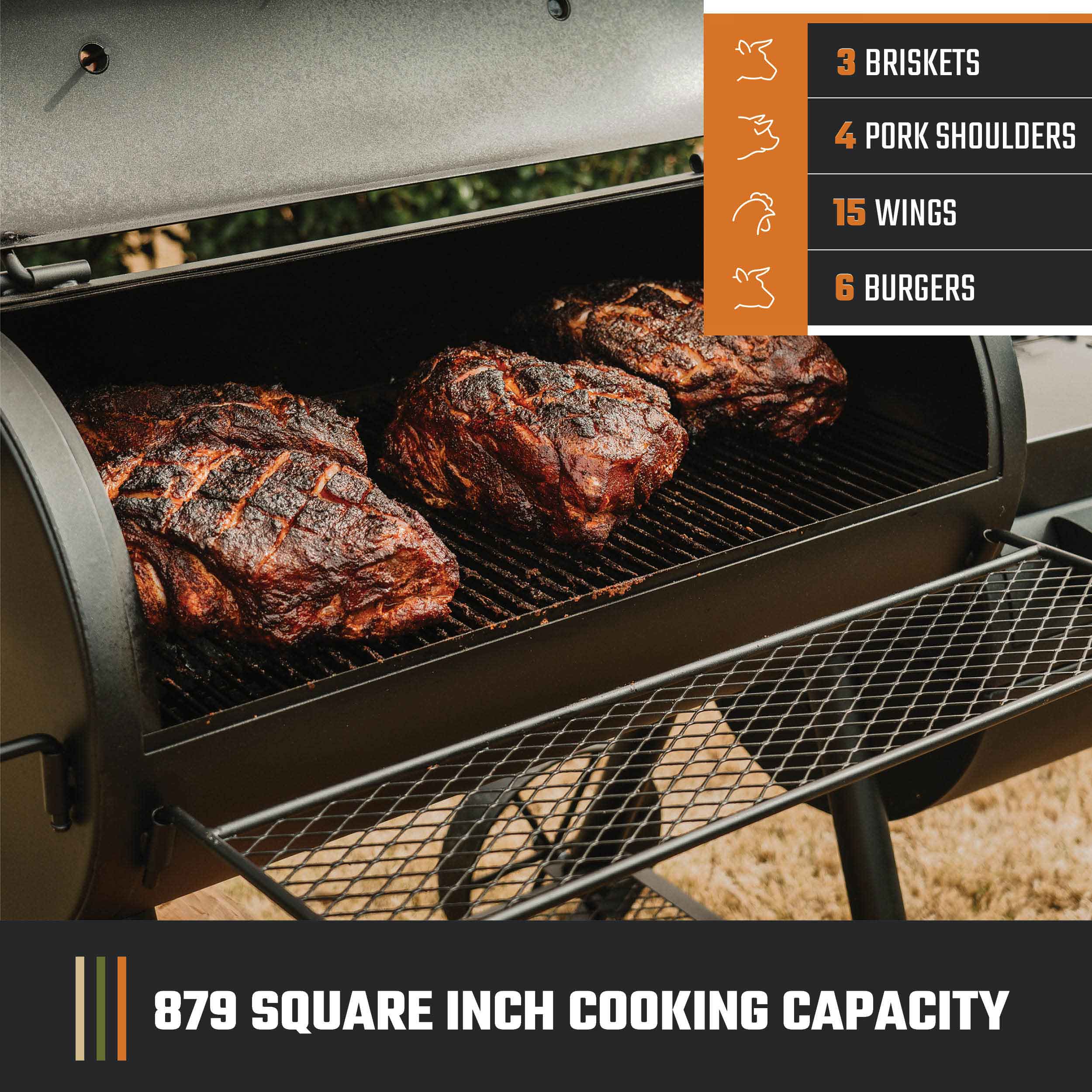 Highland Classic Offset Smoker & Grill - Image 3
