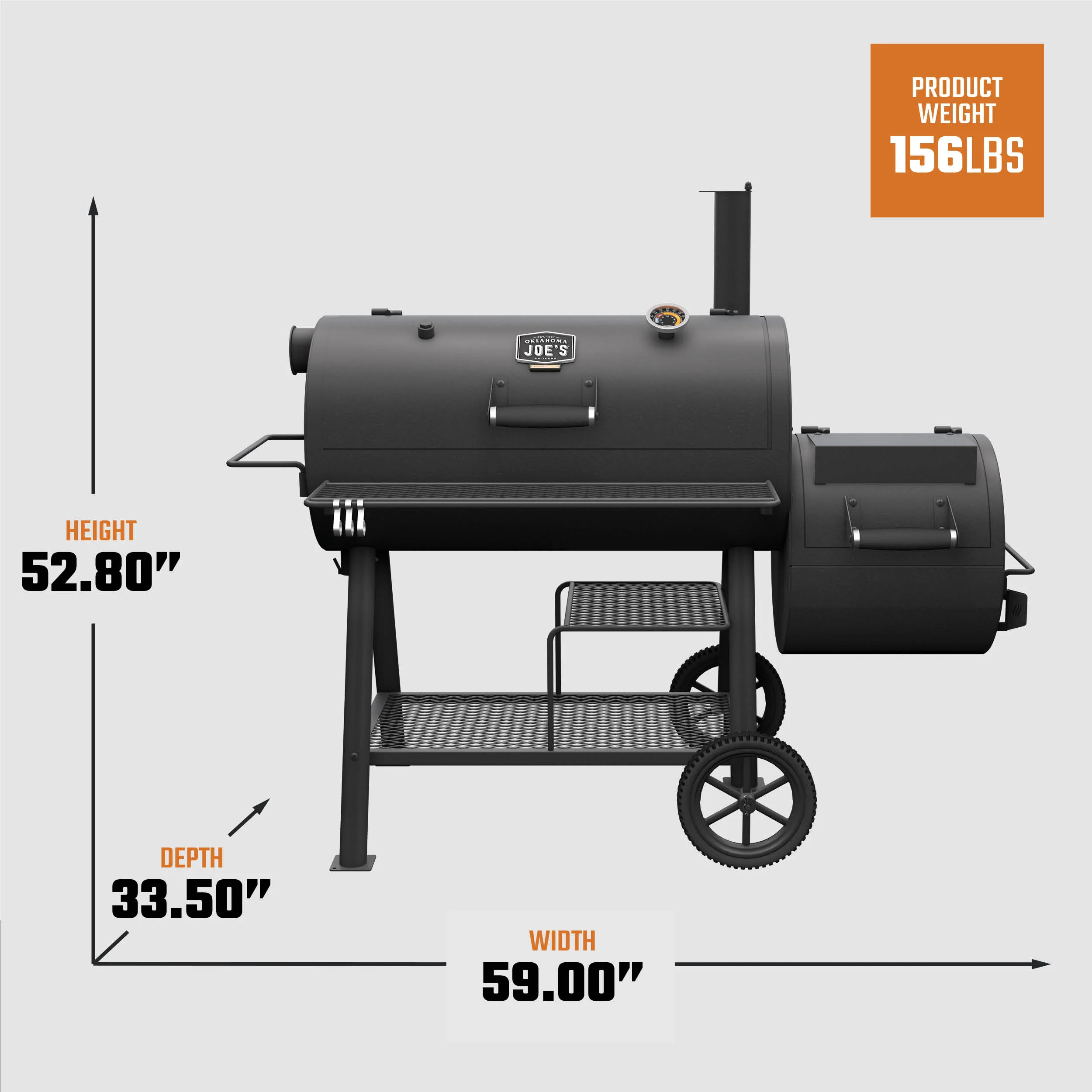 Highland Offset Reverse Flow Smoker & Grill - Image 8