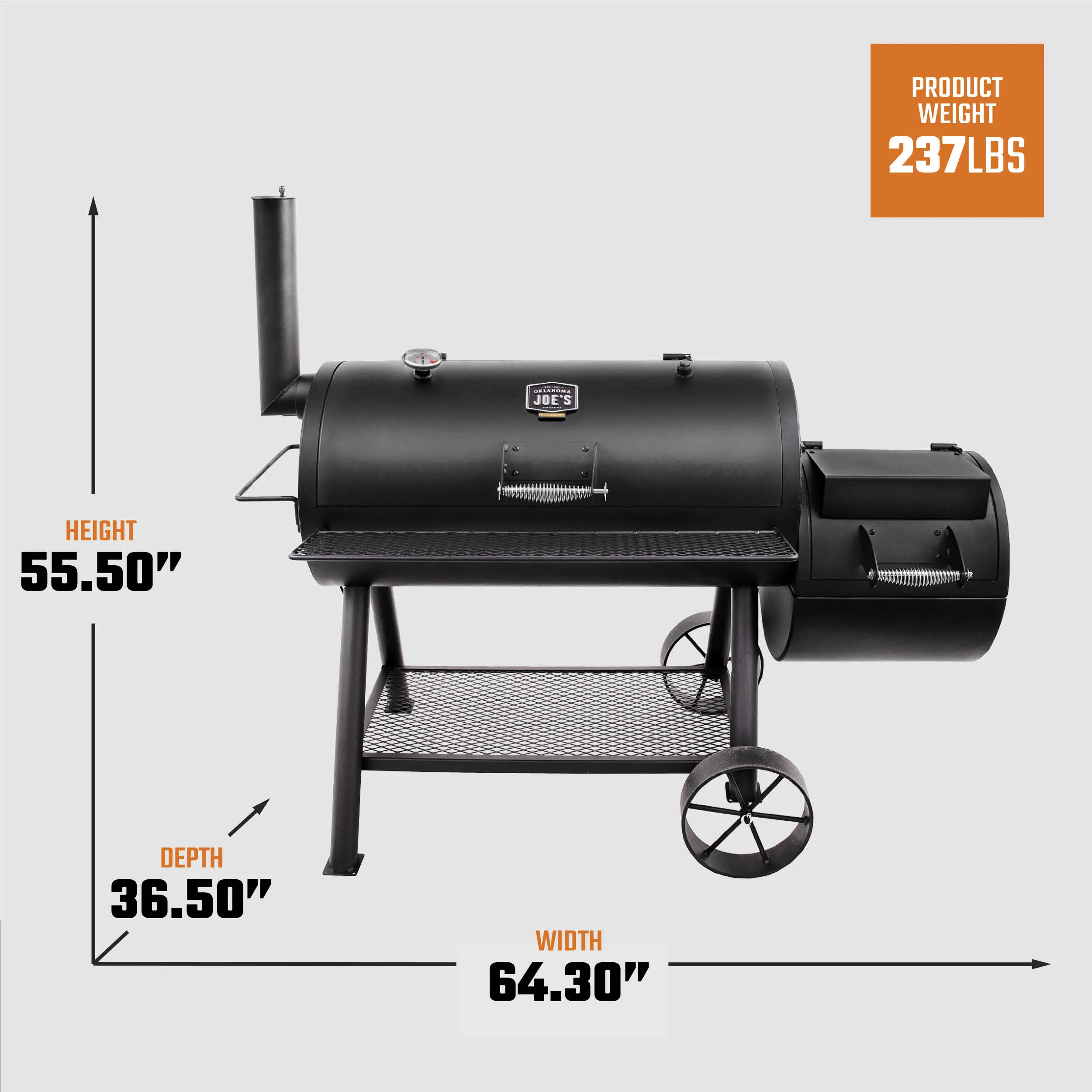 Longhorn Classic Offset Smoker & Grill - Image 8