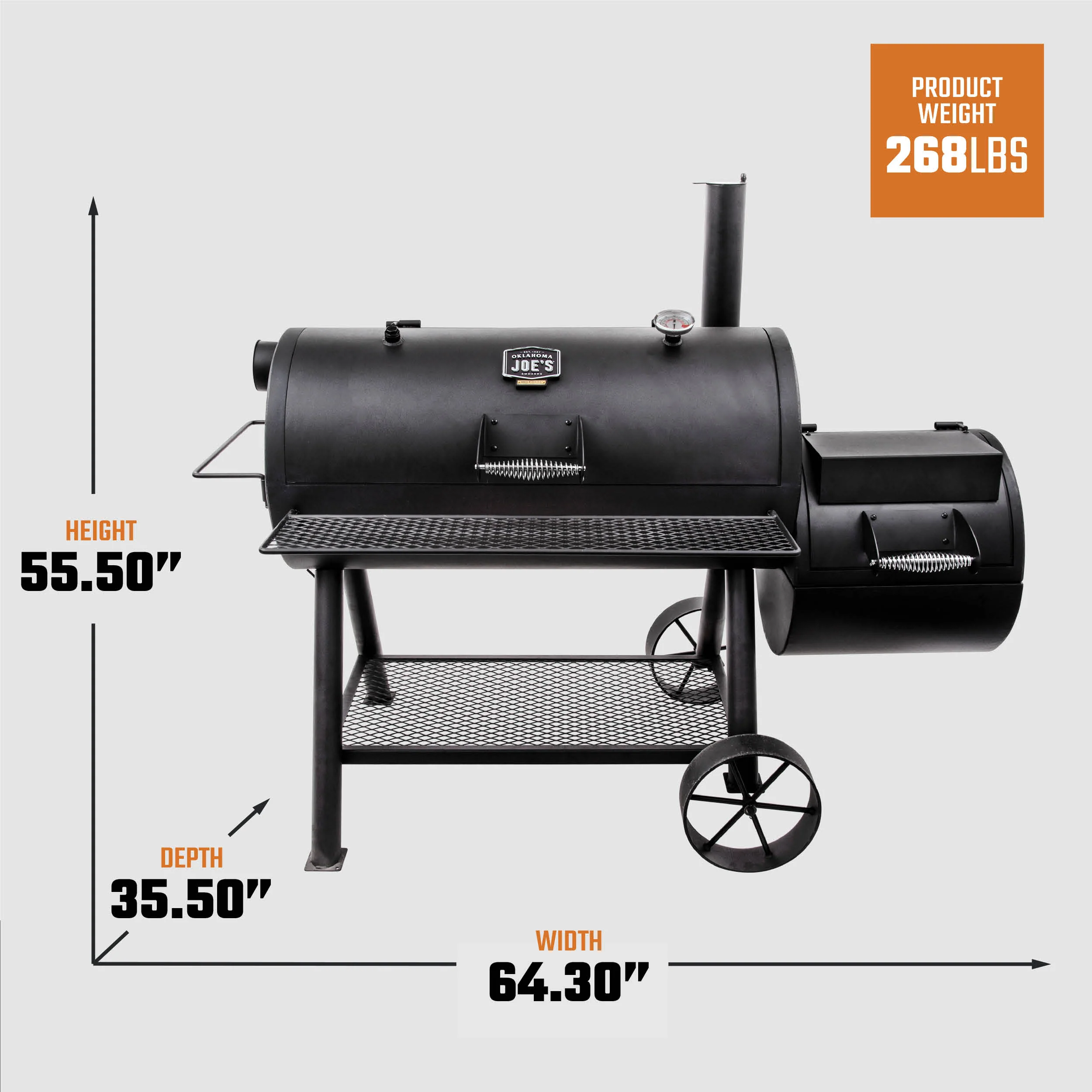 Longhorn Reverse Flow Offset Smoker & Grill - Image 8