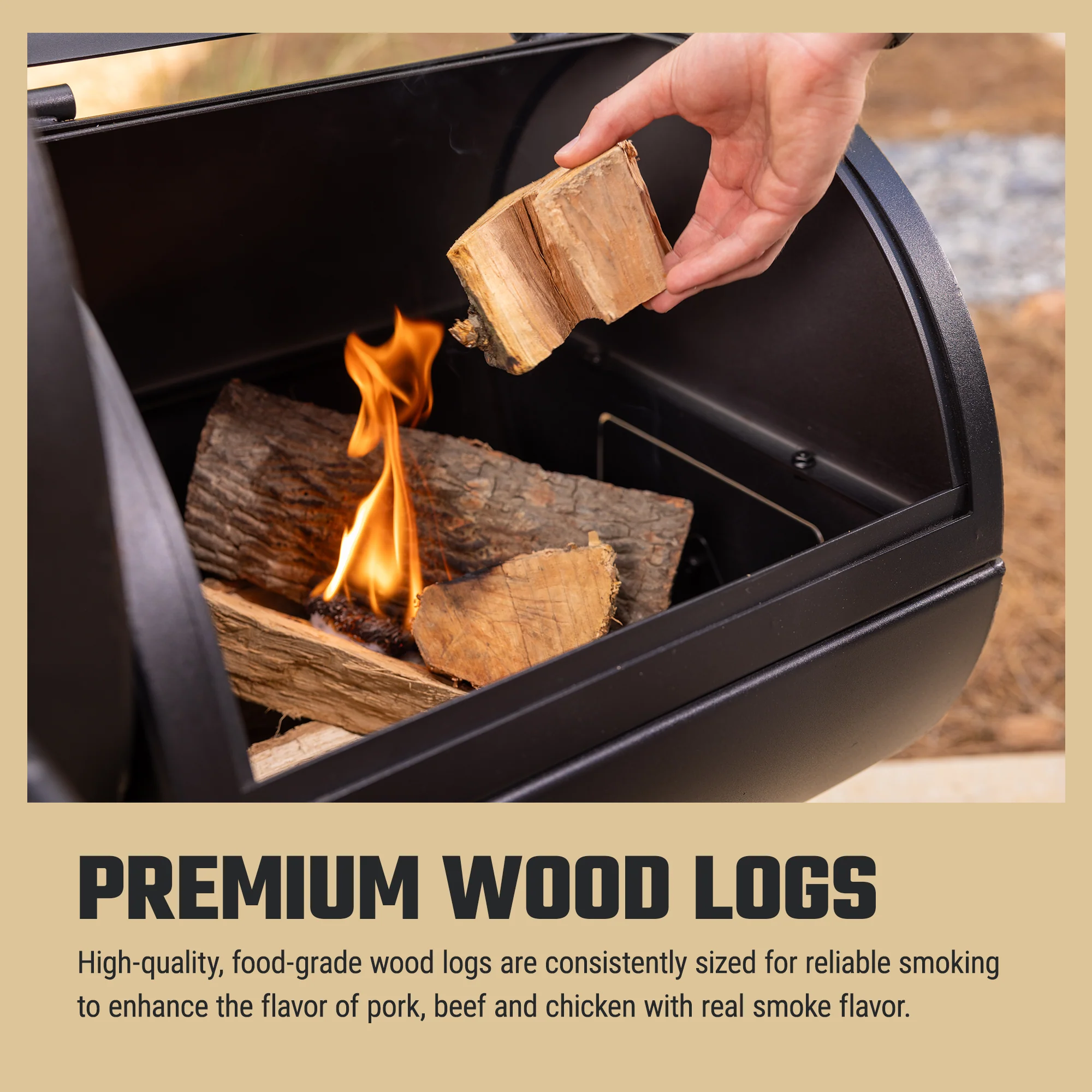 Oklahoma Joe's® Hickory Wood Splits, 0.65 cu ft box - Image 4