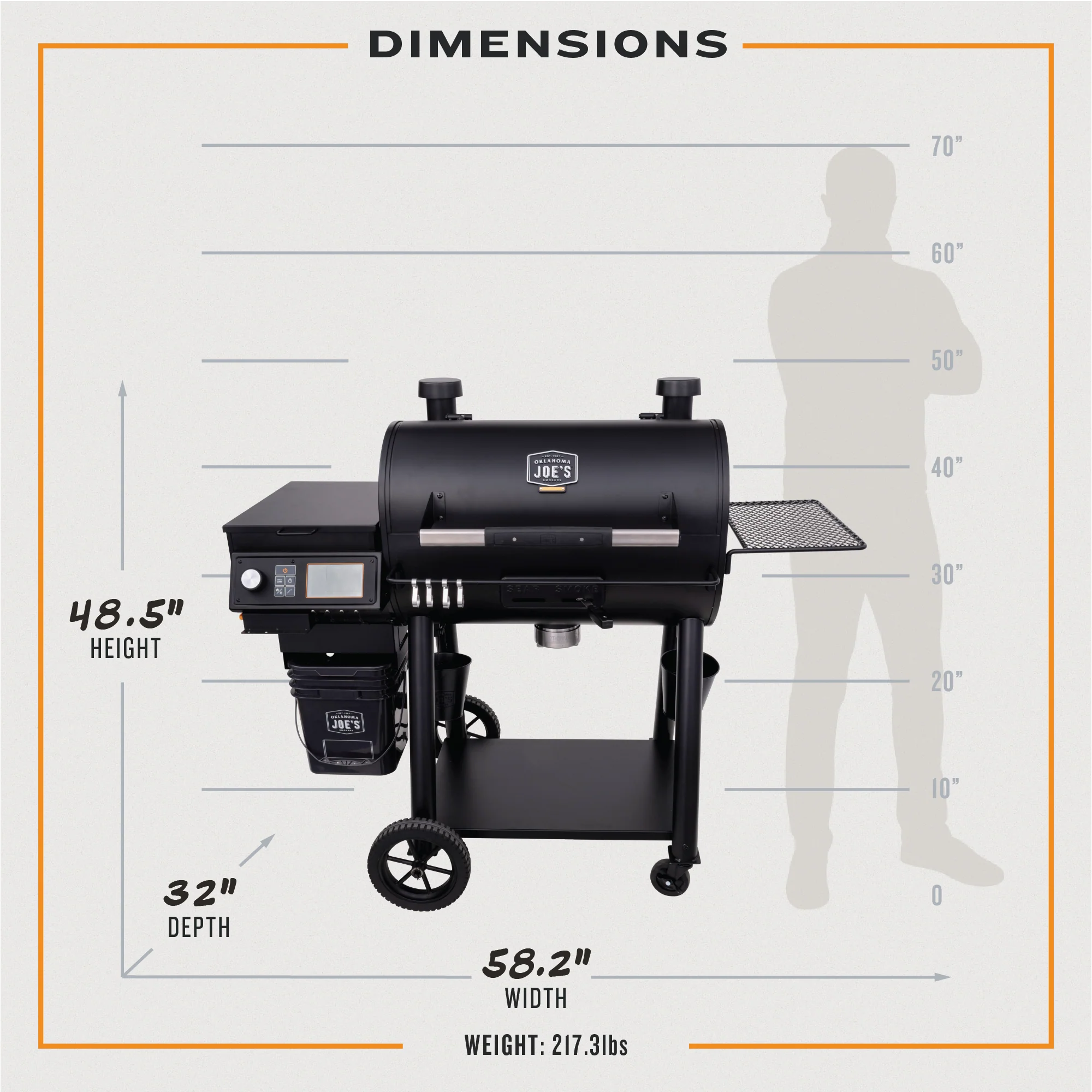 Oklahoma Joe's® Rider 900 DLX Pellet Grill - Image 7