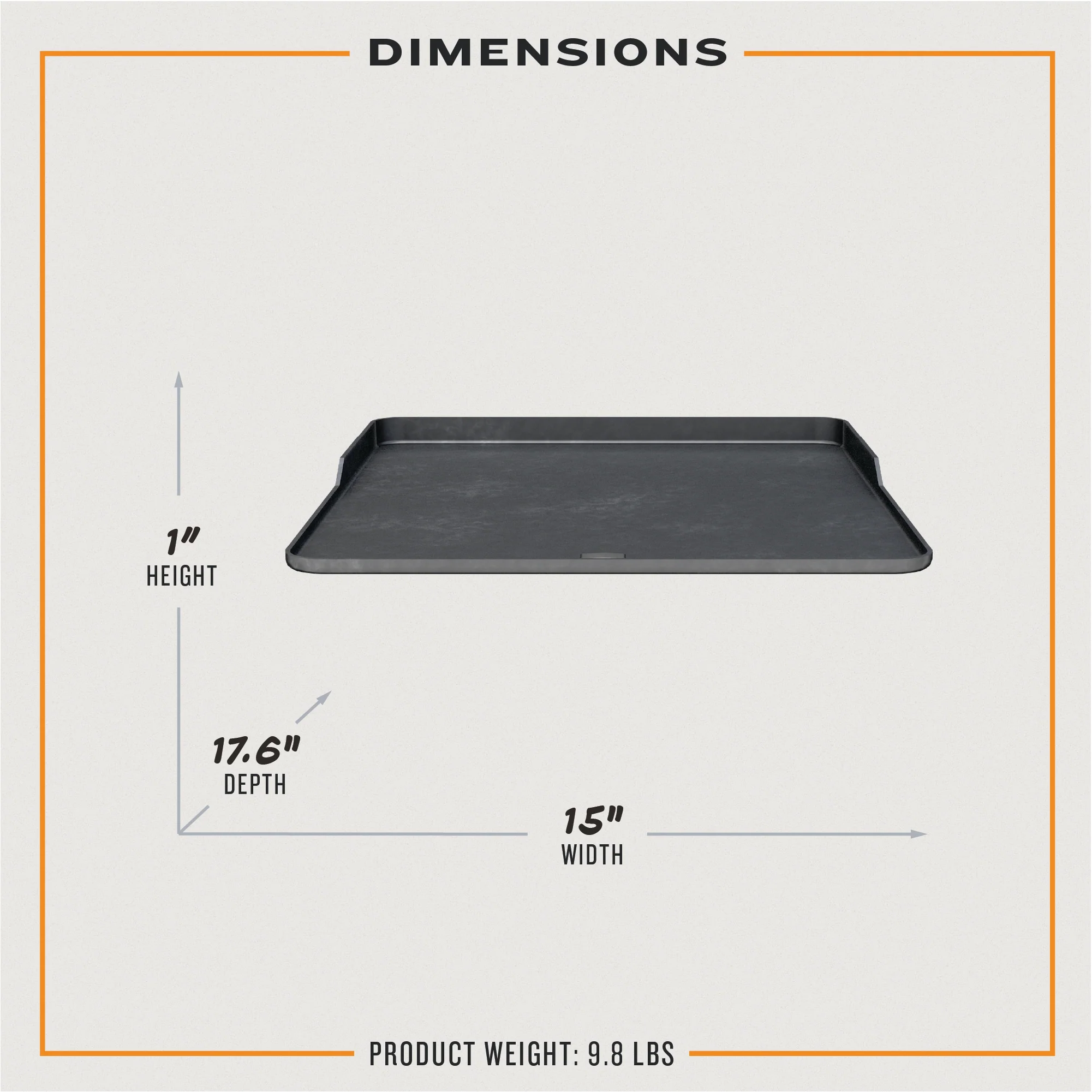 Oklahoma Joe's® Square Griddle & Pizza Steel - Image 6