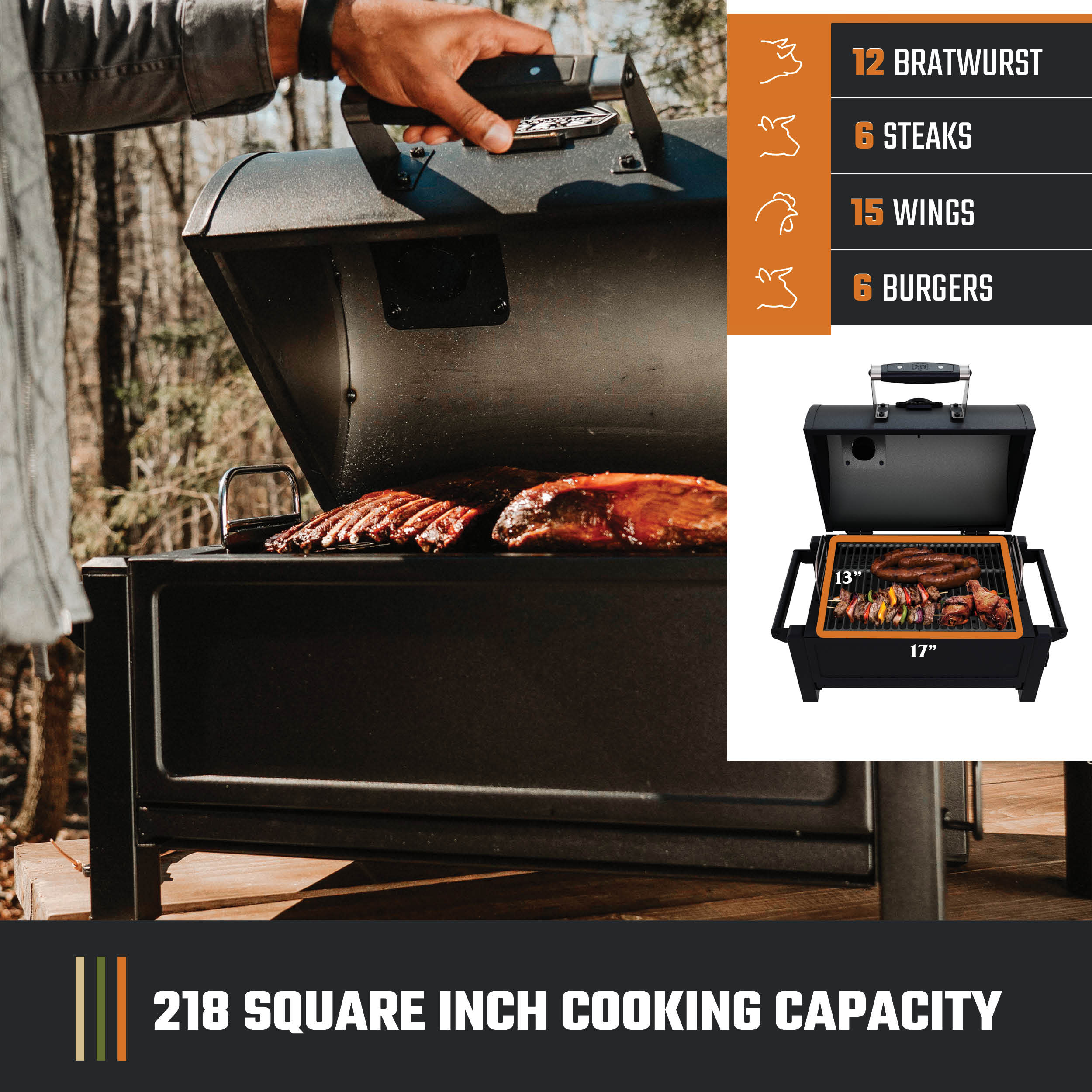 Rambler Portable Tabletop Charcoal Grill - Image 3