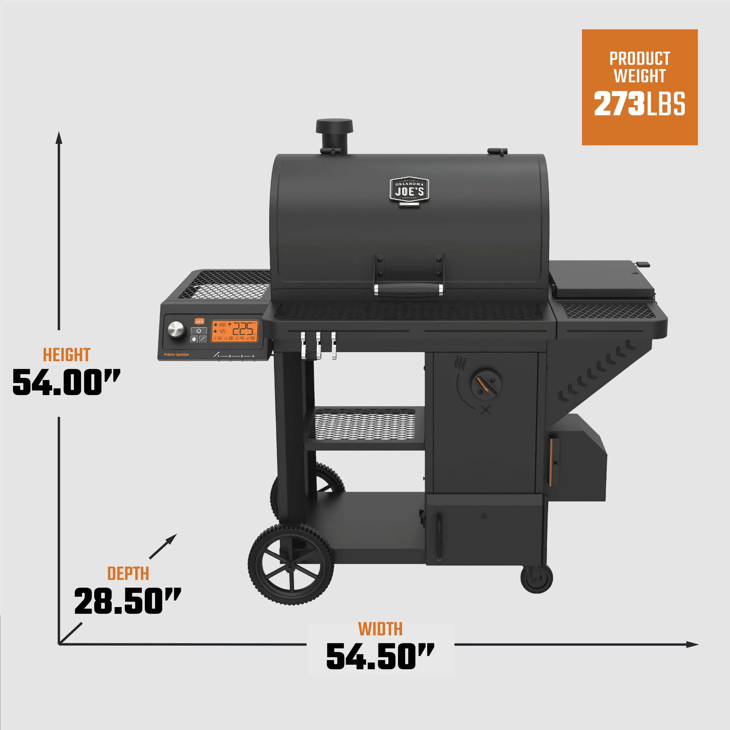 Tahoma® 1200A DLX Auto-Feed Charcoal Smoker & Grill + Wi-Fi® - Image 9