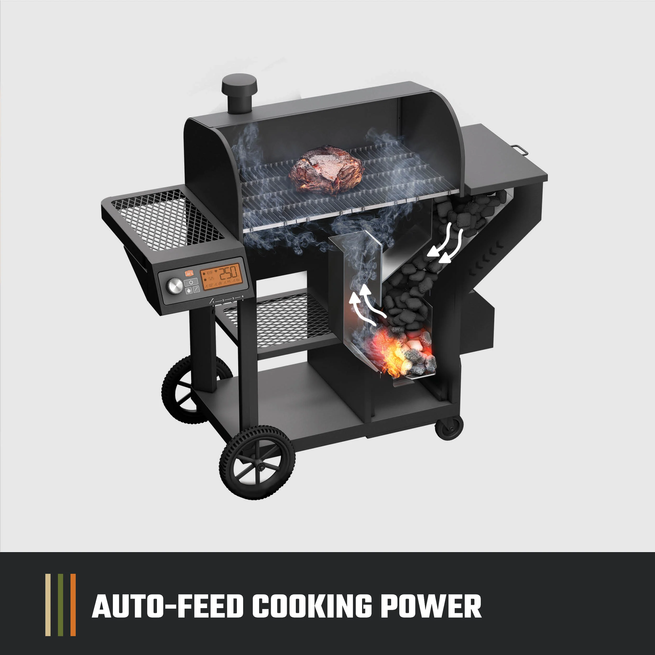 Tahoma® 900 Auto-Feed Charcoal Smoker & Grill + Wi-Fi® - Image 3