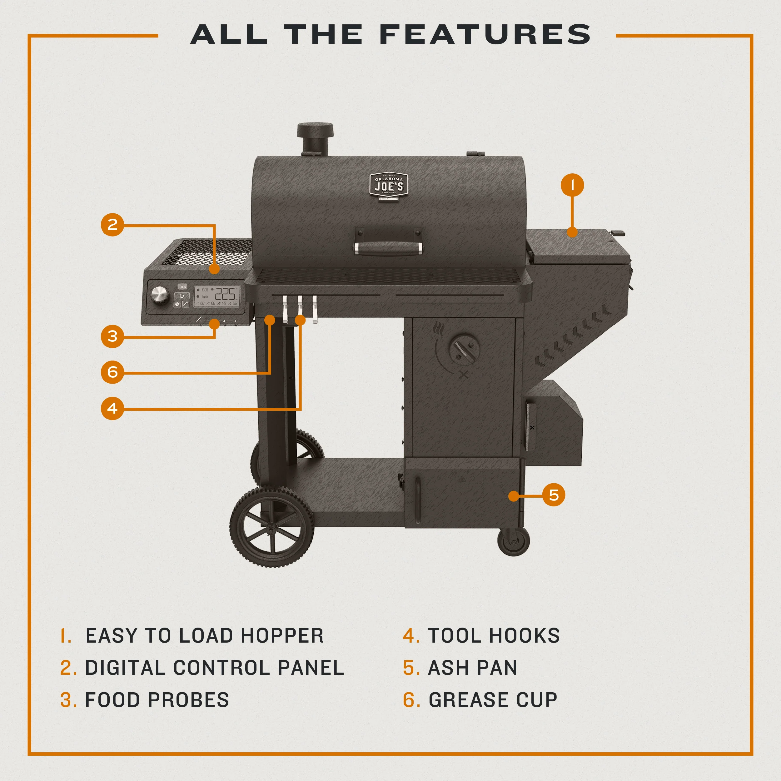 Tahoma® 900 Auto-Feed Charcoal Smoker & Grill + Wi-Fi® - Image 8