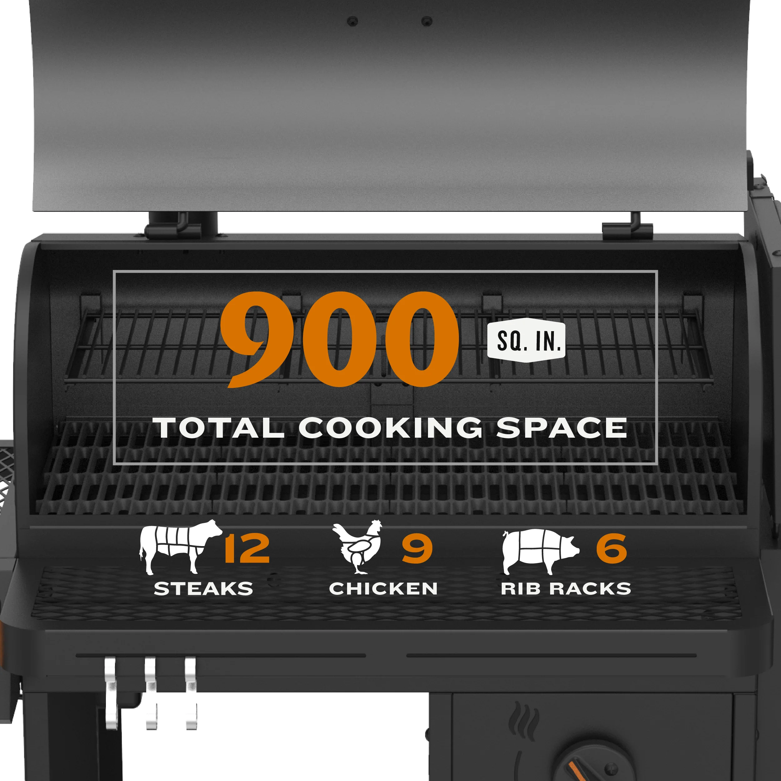 Tahoma® 900A DLX Auto-Feed Charcoal Smoker & Grill + Wi-Fi® - Image 11